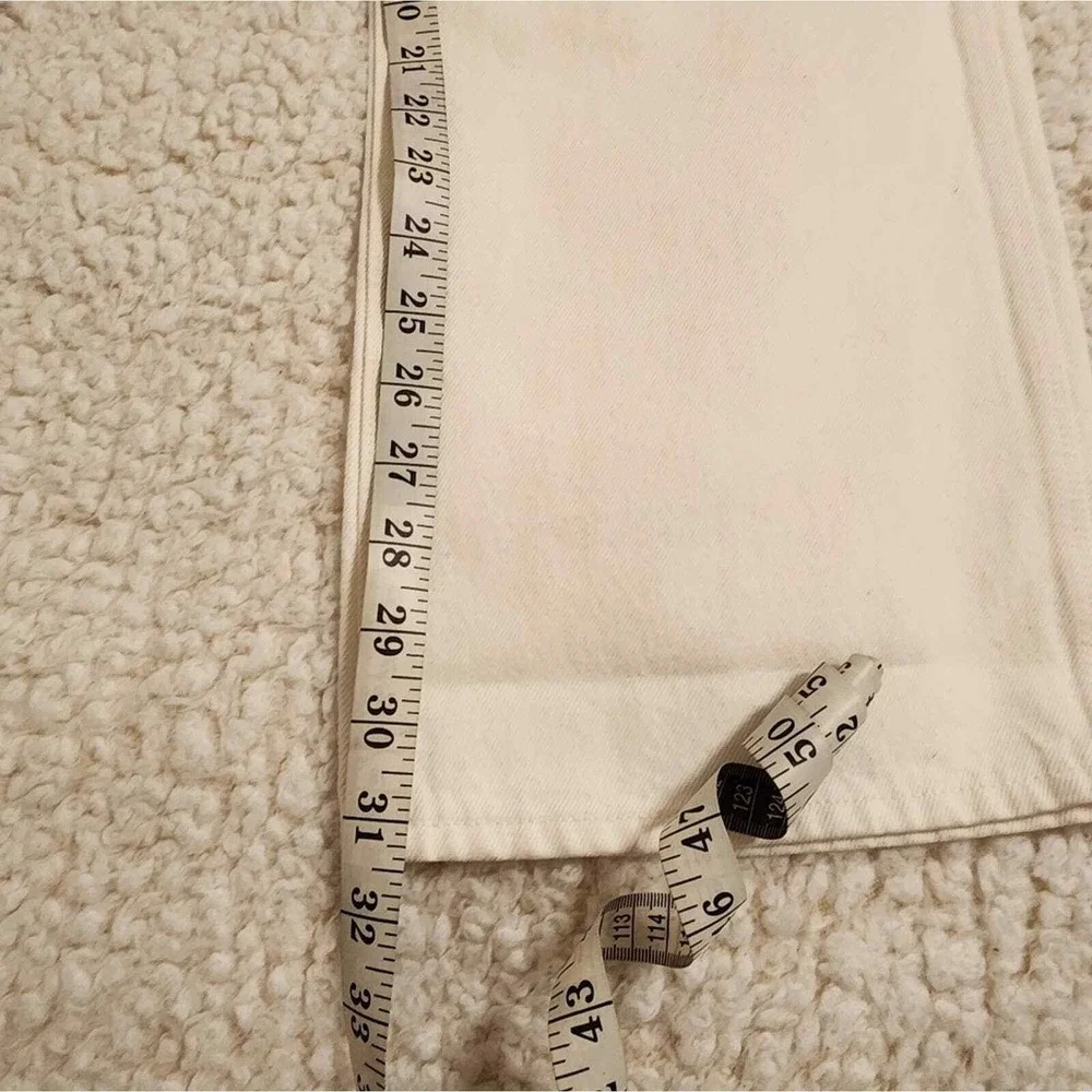J. Crew wide flared leg cream Relaxed jeans‎ size 32 new!!